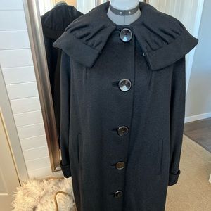 Vintage coat with shawl collar